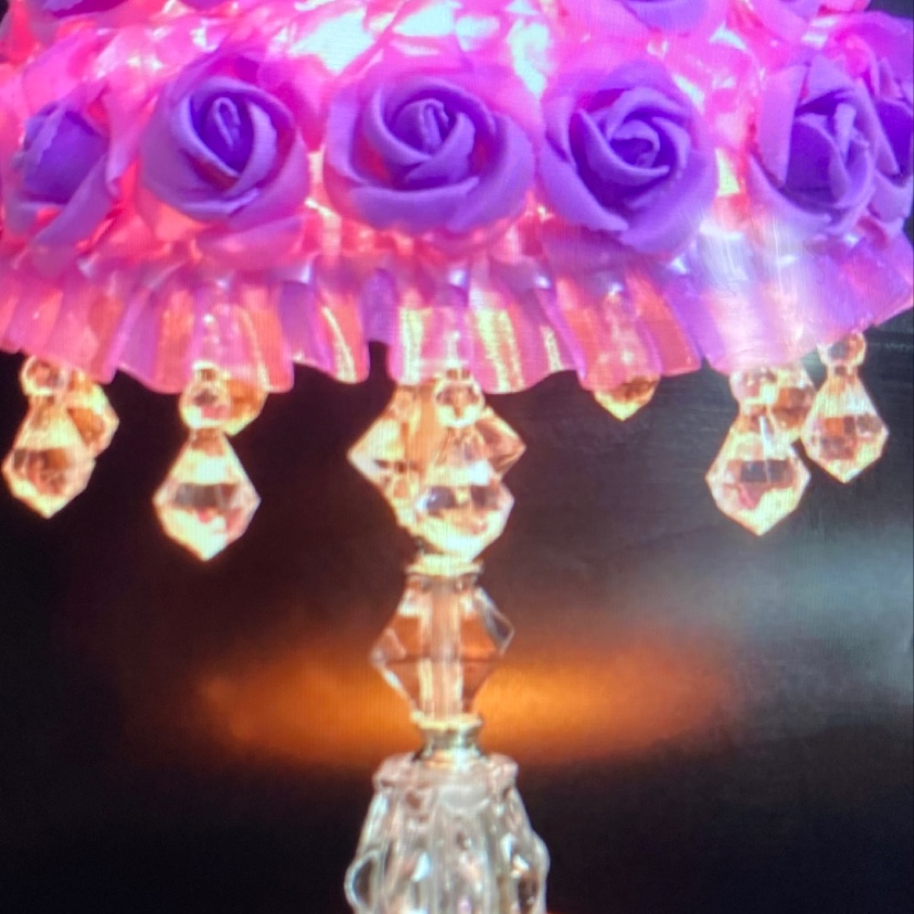 Aroma lamp 1356 Crystal Table Lamp, ins Romantic and creative wedding room decoration bedside lamp details Picture