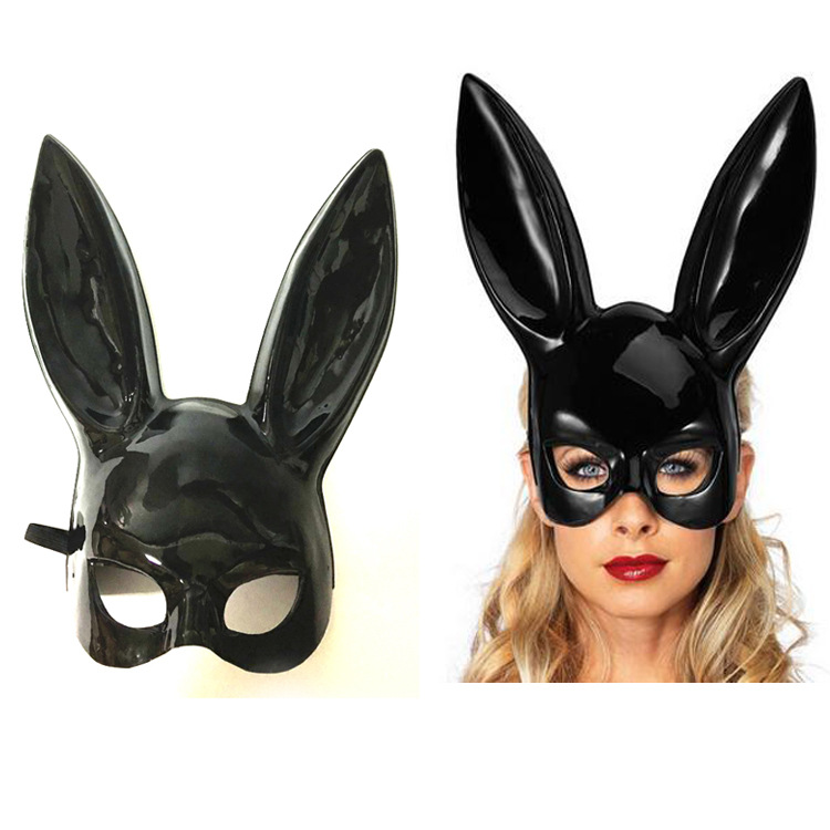 万圣节复活节狂欢节PVC兔子面具
