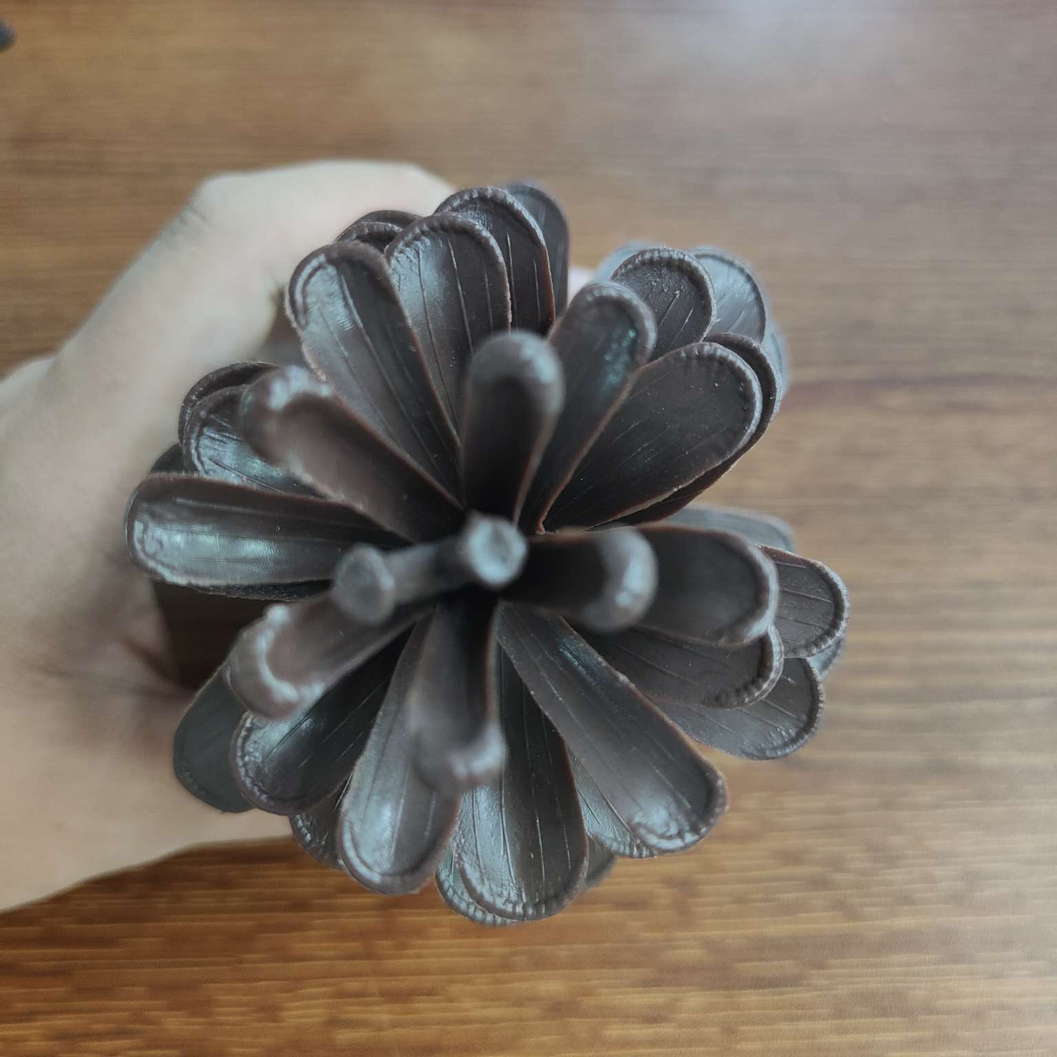 仿真大号塑料松果假花配件PE拍摄道具圣诞装饰摆件详情图13