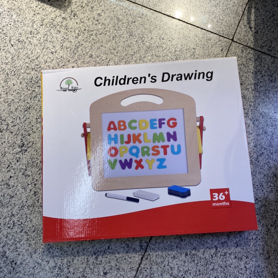 义乌好货 木制玩具 儿童画板 早教益智玩具 木制画板画架 幼儿写字画画学习板 c1-1504
