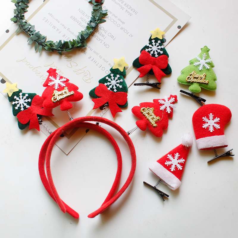 圣诞节发箍发卡成人儿童可爱头箍装饰品发光带灯大鹿角头饰森女系9详情图1