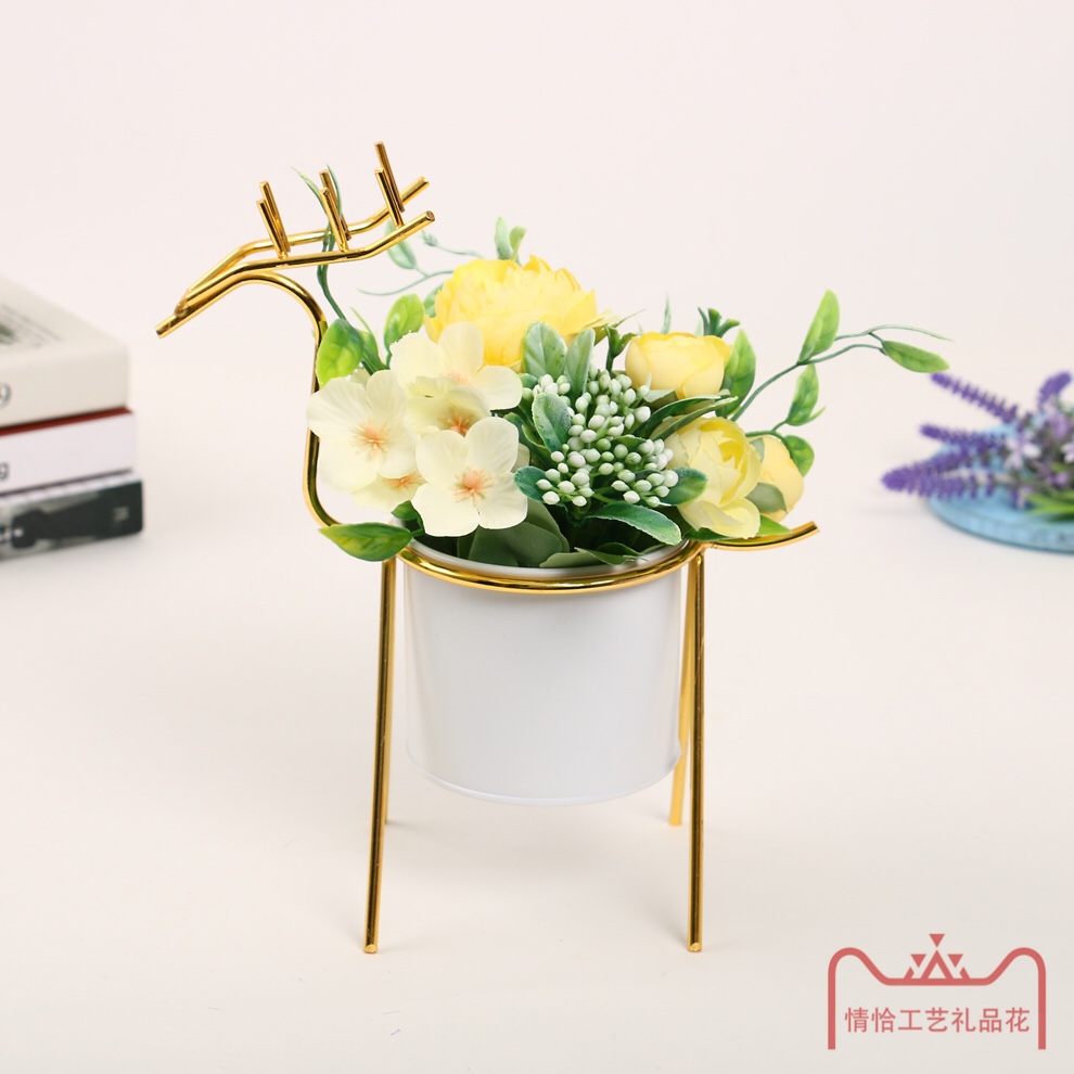 Nuevo staghorn iron frame simulator flower Specification image
