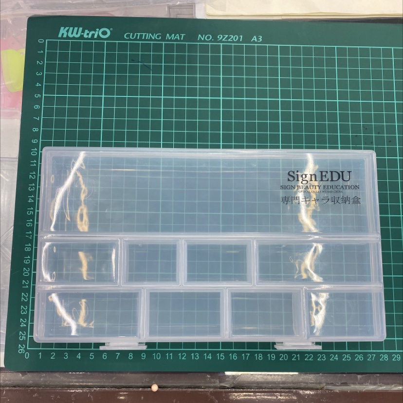 Circular storage box printing 9 cells