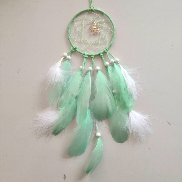 A handmade dreamcatcher pendant with a girlish heart, a birthday, graduation and Christmas gift pendant for student friends and best friends Item Picture