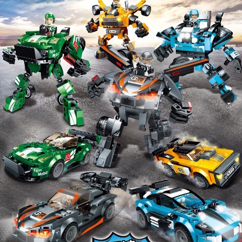 QL0721 Racing Warrior, 4 mixed sets in one display box, 4 small boxes