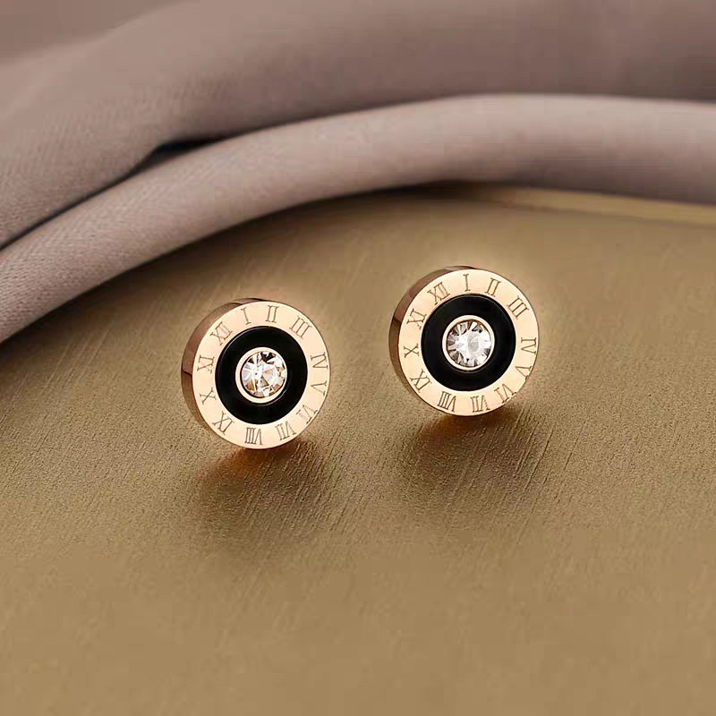 Earrings female Summer harbor wind pendant earrings Female summer niche earrings 2021 new fashion original design advanced sense ring black shell zircon earrings 71 thumbnail