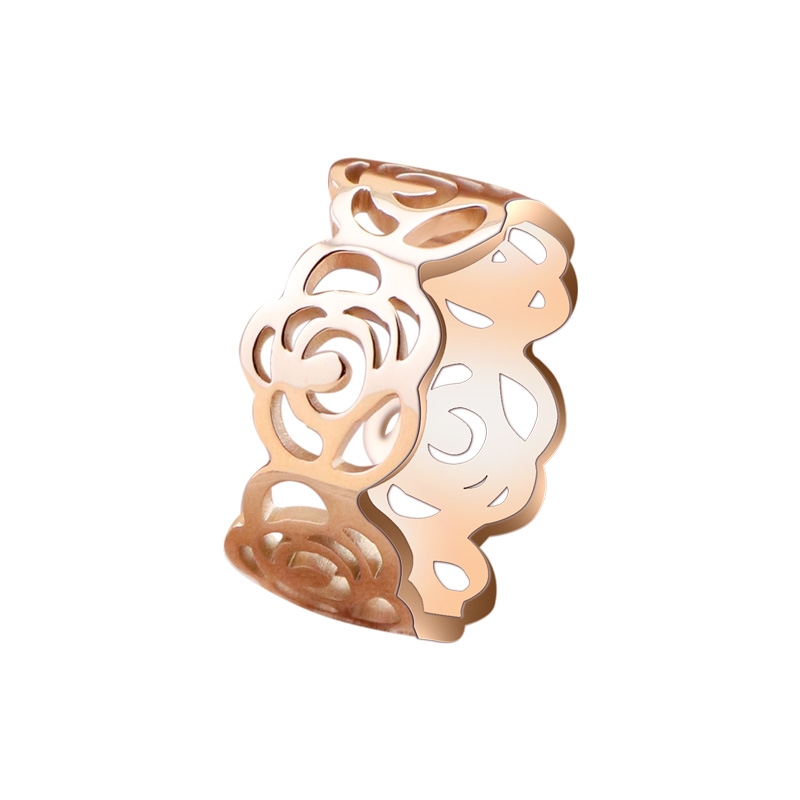 High-grade ring female ring niche design light luxury cold fashion personality index finger ring camellia ring 35 thumbnail