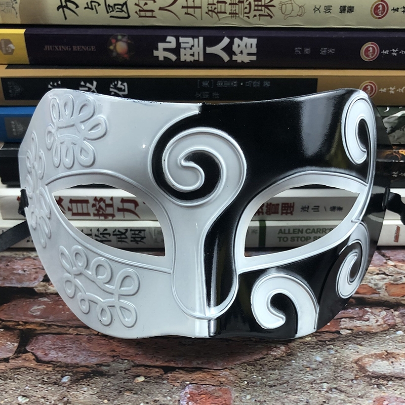成人儿童男女万圣节面具绅士半脸王子面罩化妆舞会舞台表演道具14