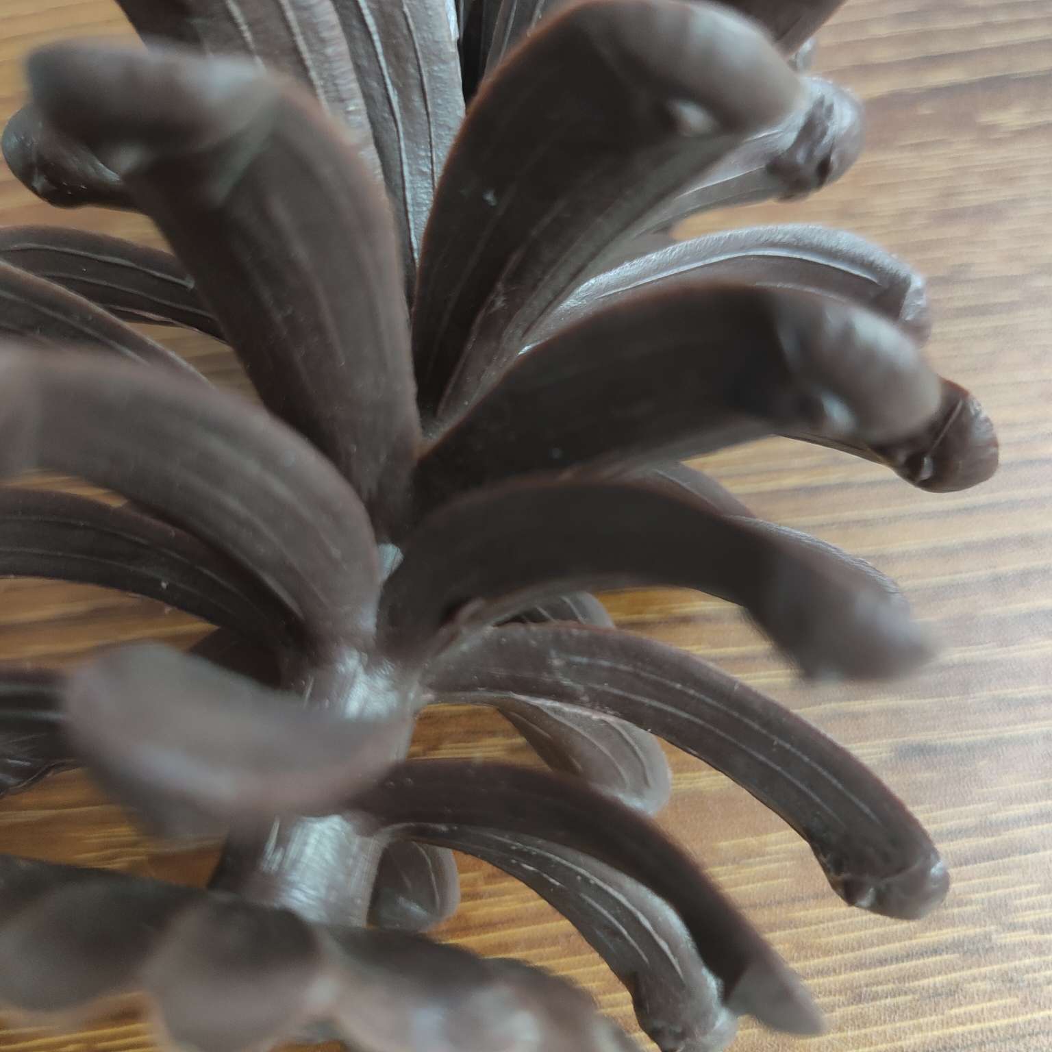 仿真大号塑料松果假花配件PE拍摄道具圣诞装饰摆件详情图6