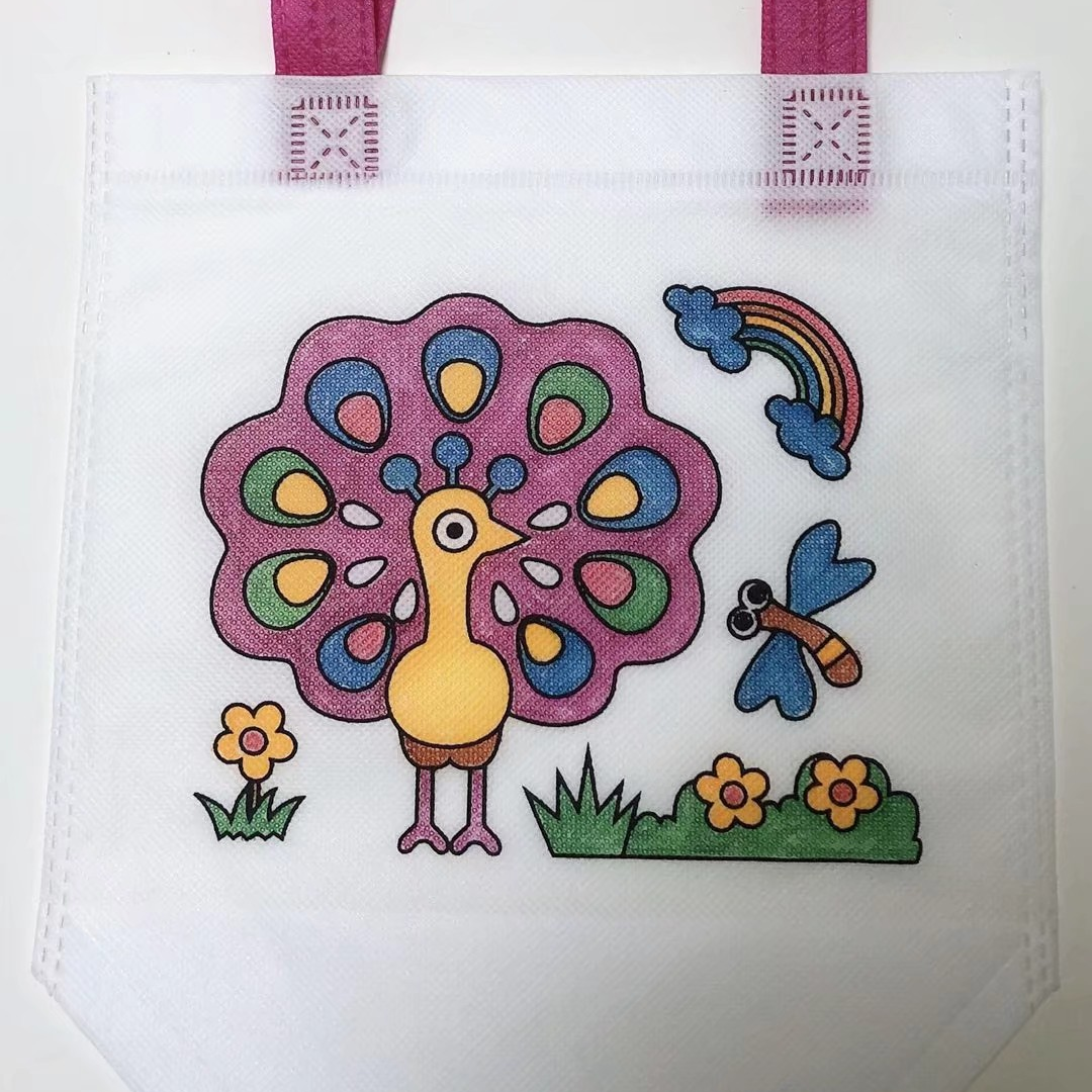 DIY手工涂鸦无纺布袋-024