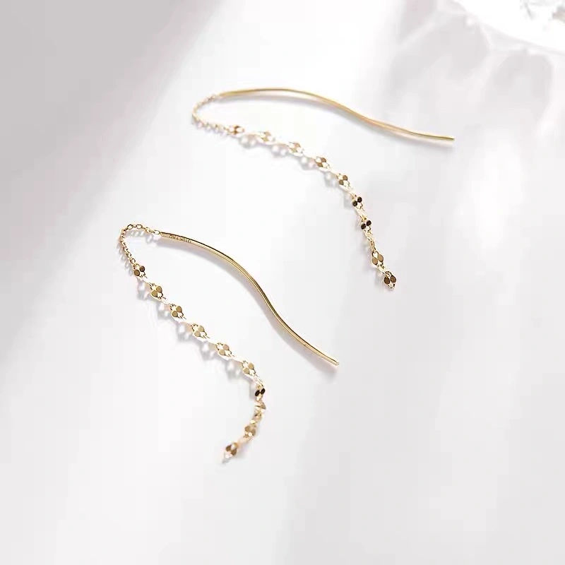 The latest stud earrings, tassel style, elegant new earrings, exaggerated earrings, simple and elegant for the eldest daughter, a trend of Internet celebrities detail image 1