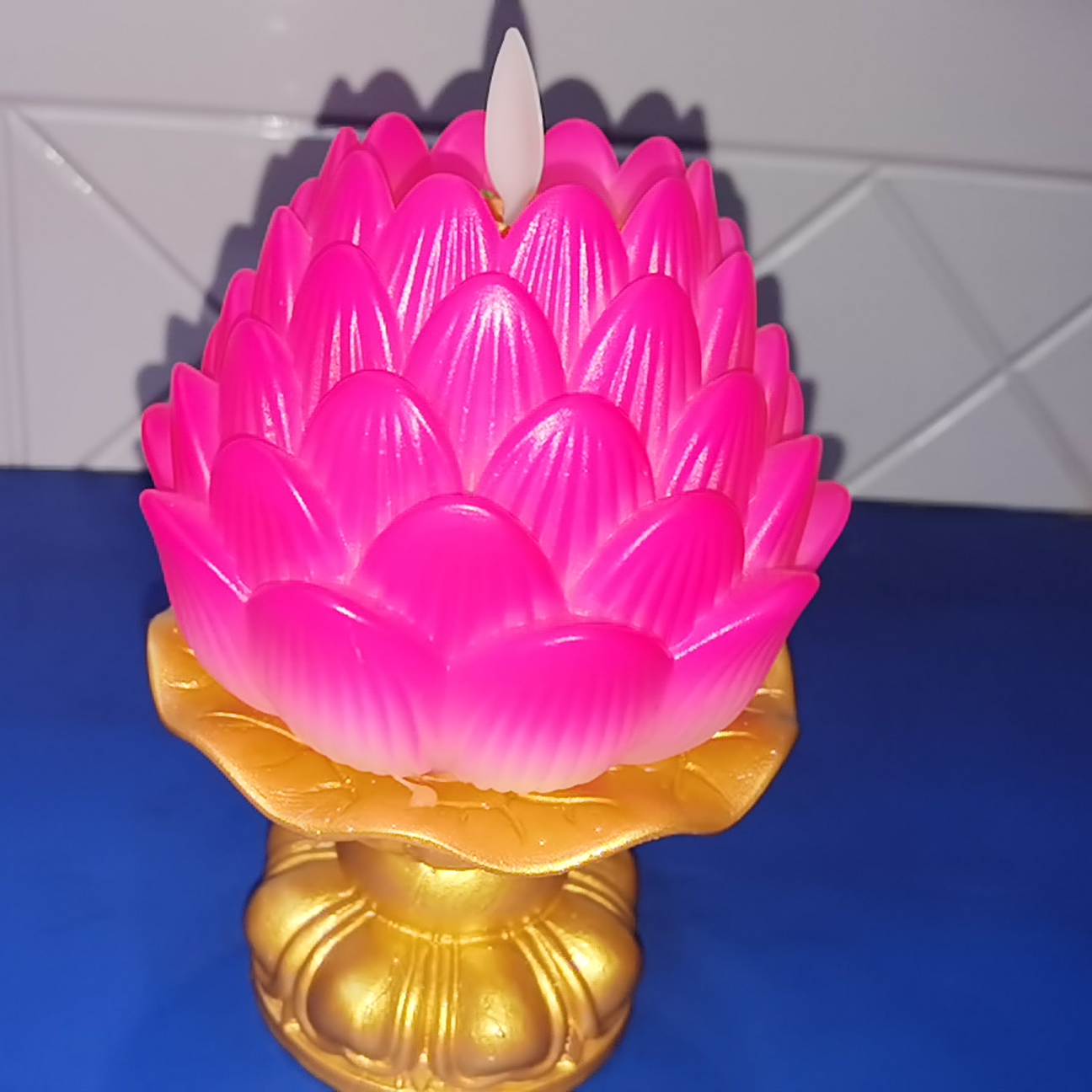 佛教/礼佛/莲花蜡细节图