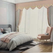 B26-1/HM-8     2021年新款时尚雪尼尔麻全遮光布现代简约轻奢高端客厅窗帘卧室定制