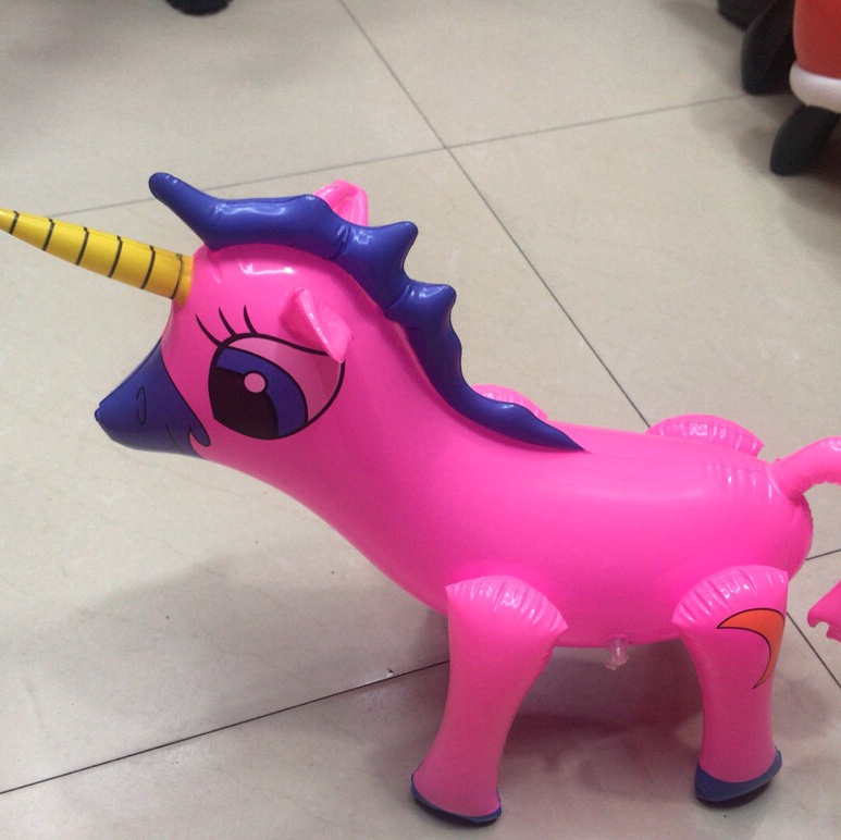 小独角马玩具充气玩具批发
