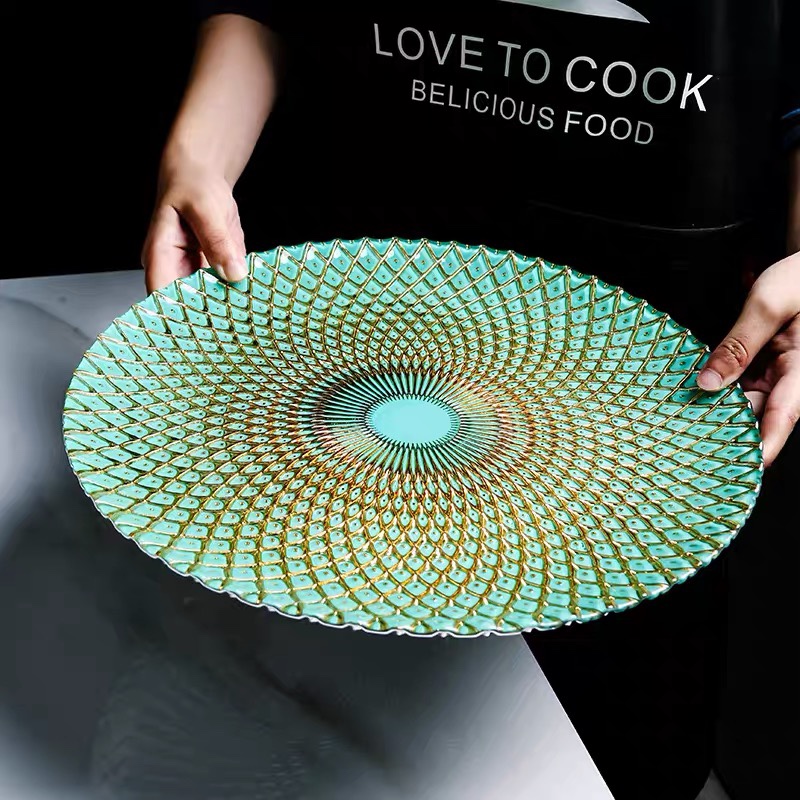 Glass Plate Decoration Dish 09, 7820, 3rd Floor, Zone D, Phase I of Fuyuan Glass International Trade City