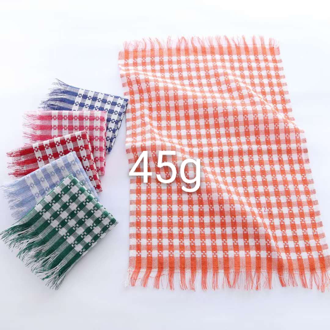 Checkered tea towel