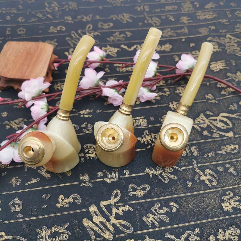 Customized wholesale of imitation horn-shaped pipe, desktop pipe filter, horn-shaped pipe nozzle, and water pipe filter tools details Picture