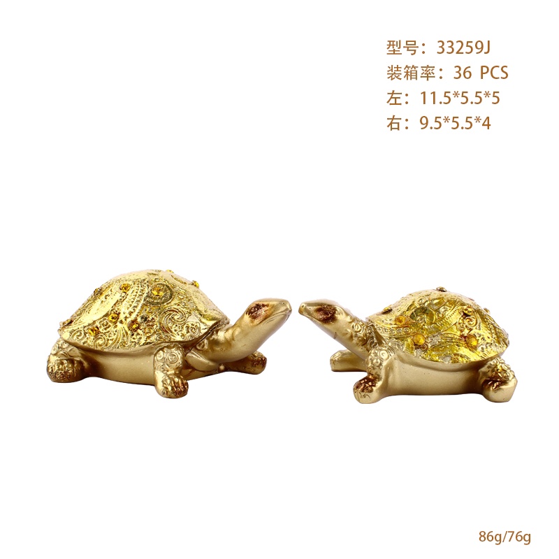 金色乌龟装饰品摆件 33259J