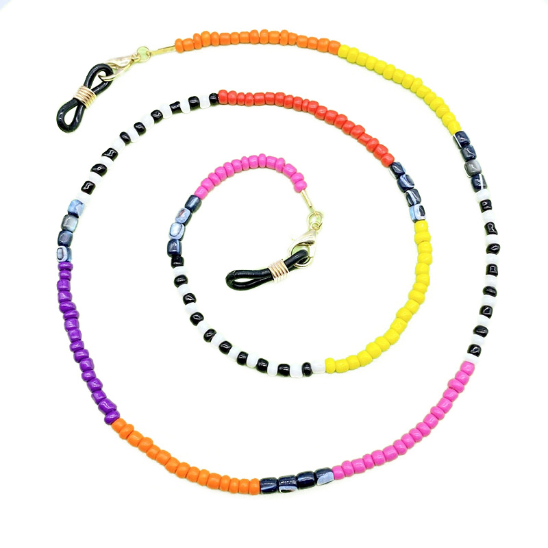 2020 Europe and the United States accessories glasses chain mask chain neck non-slip fashion simple pearl glasses chain wholesale thumbnail