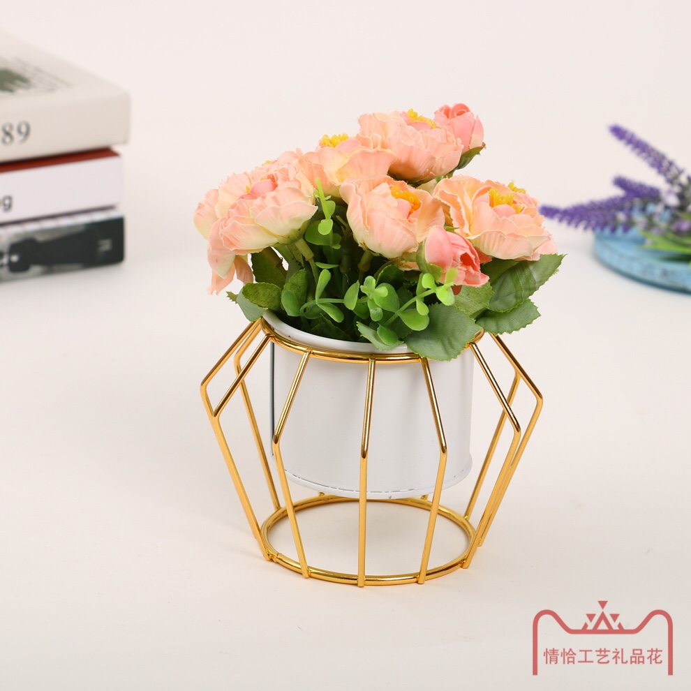 0268 nuevo montaje de flores de simulación de hierro Specification image