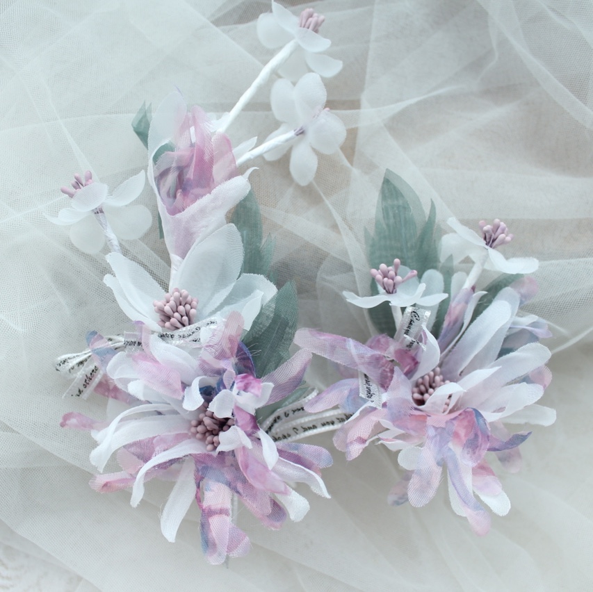Jialan Bride Simulation Rose flower headwear, hair accessories, wedding dress accessories in stock wholesale, bride headwear, bride decorations