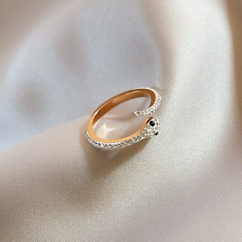 High-grade ring female ring niche design light luxury cold fashion personality index finger ring snake ring 42 thumbnail