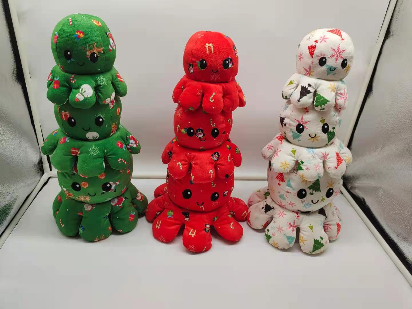 Dreamy plush toy Christmas octopus factory direct sales, claw machine doll premium toys Specification image