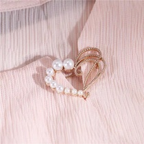 Pearl half-heart bracelet