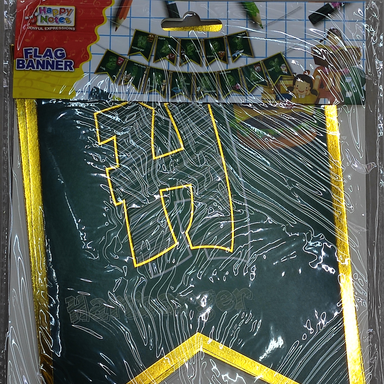 1pcs 铅笔系列 Happy Birthday挂条