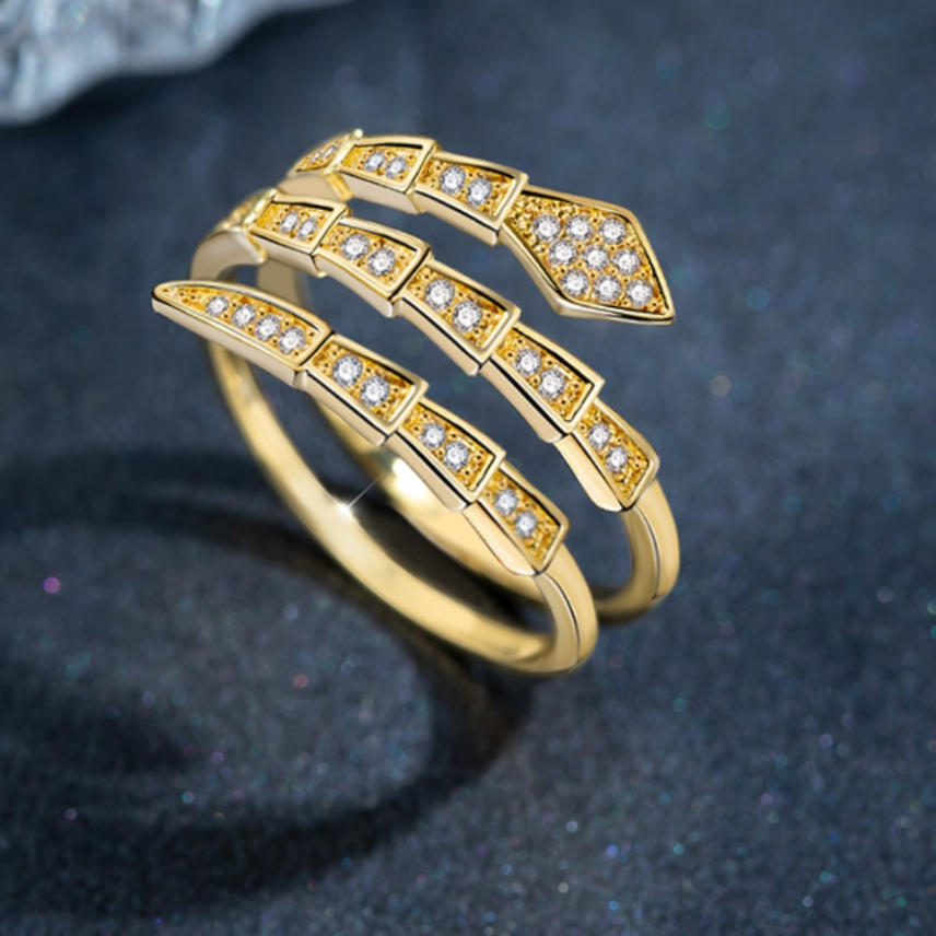 The snake ring looks great