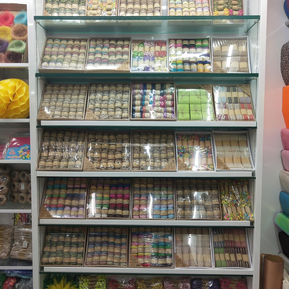 森林系绿叶编织藤绳手工宽麻绳彩色粗绳子创意DIY叶子装饰缠绕绳113