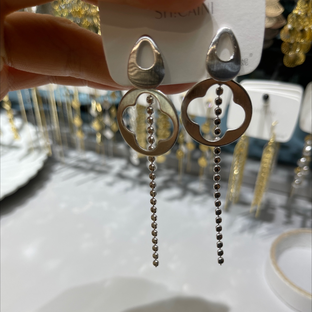 Temperament alloy earrings