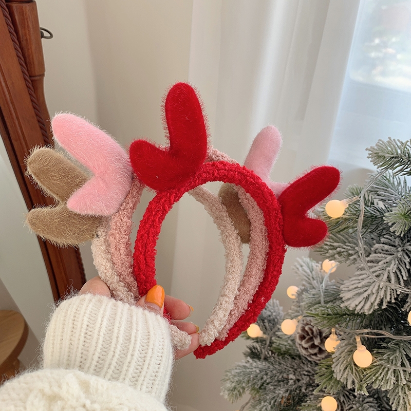 圣诞节装饰品节日表演头饰鹿角发箍儿童礼物发光头箍成人装扮发卡14