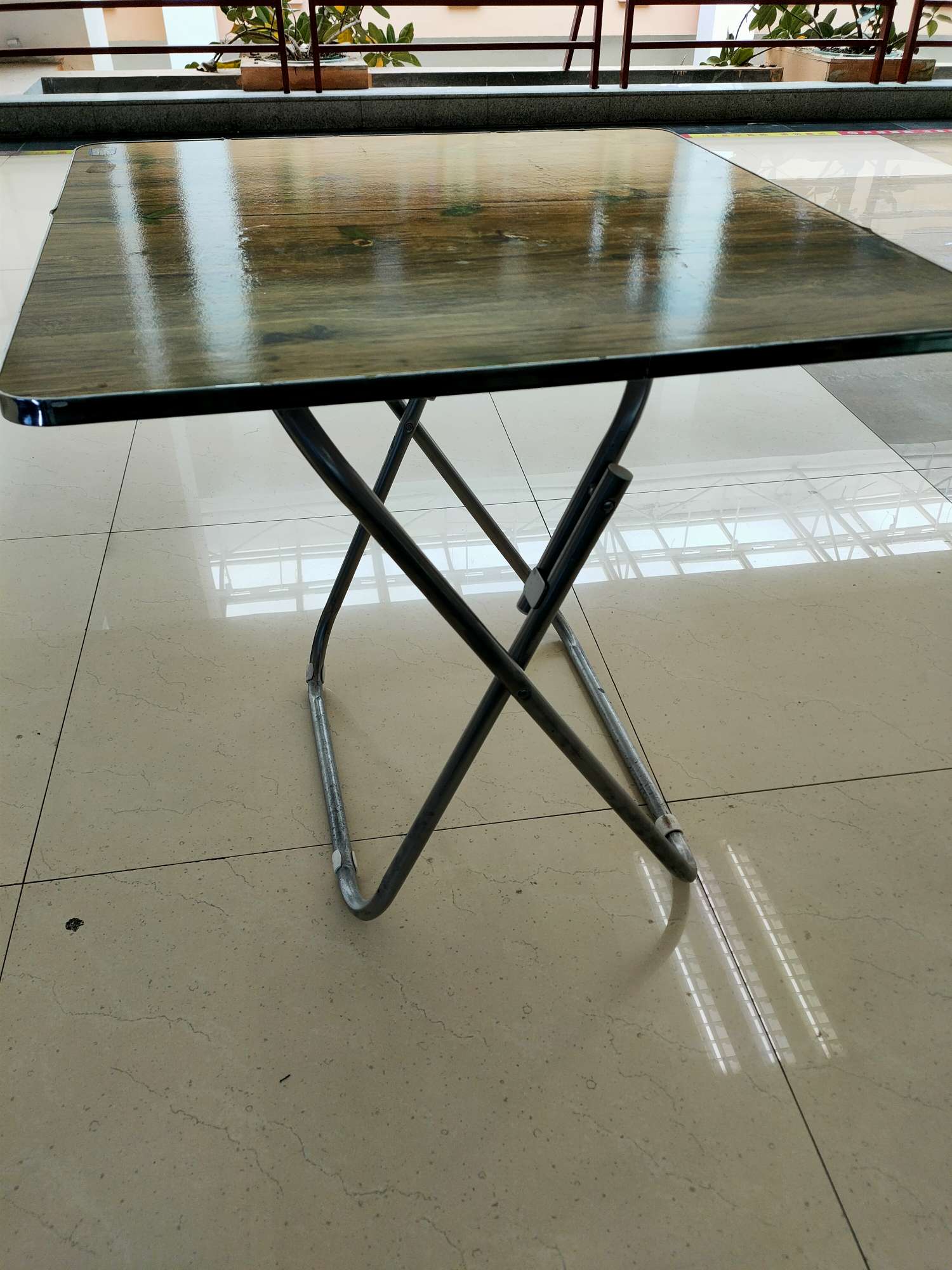 密度板铁架折叠桌 便捷折叠桌 自驾游野外必备折叠桌 外贸桌详情图3