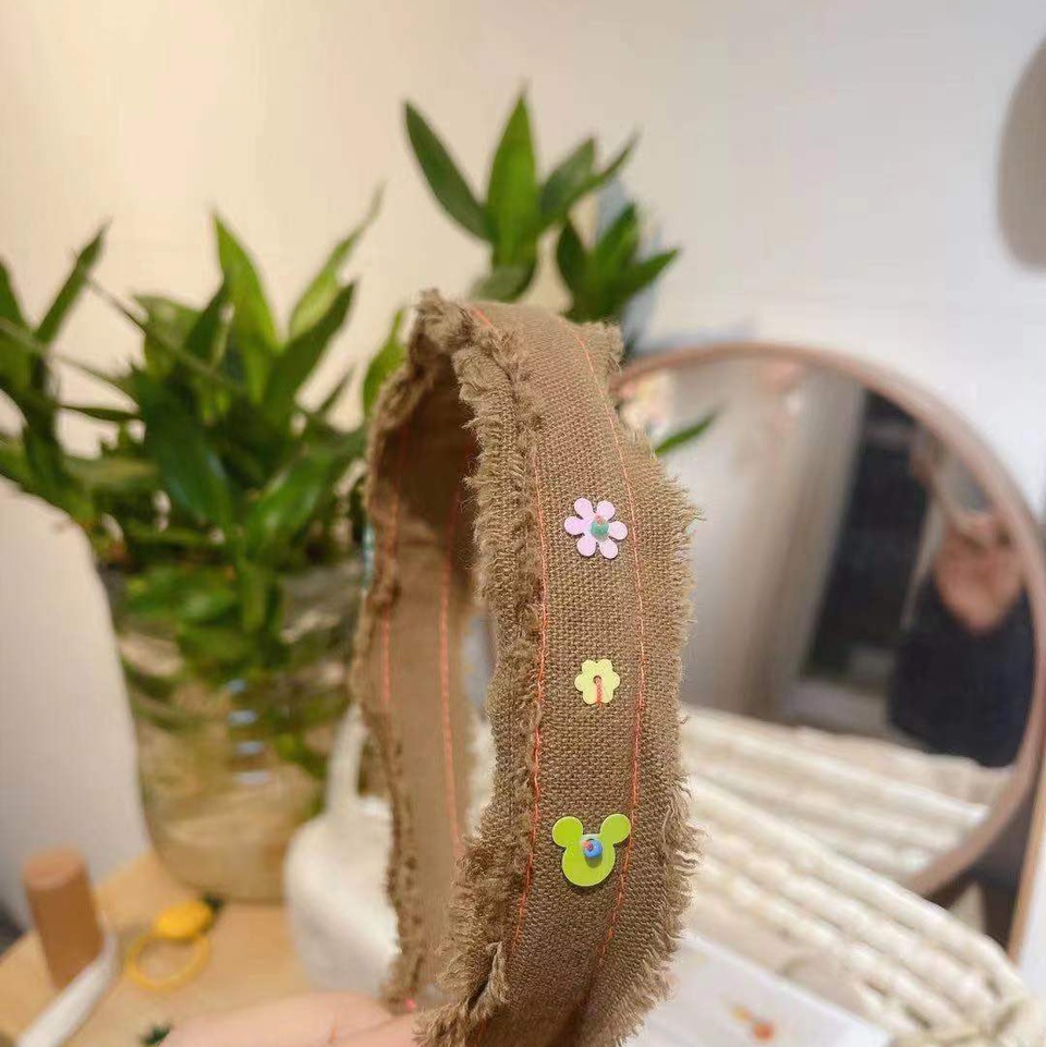 韩系碎布小花黄