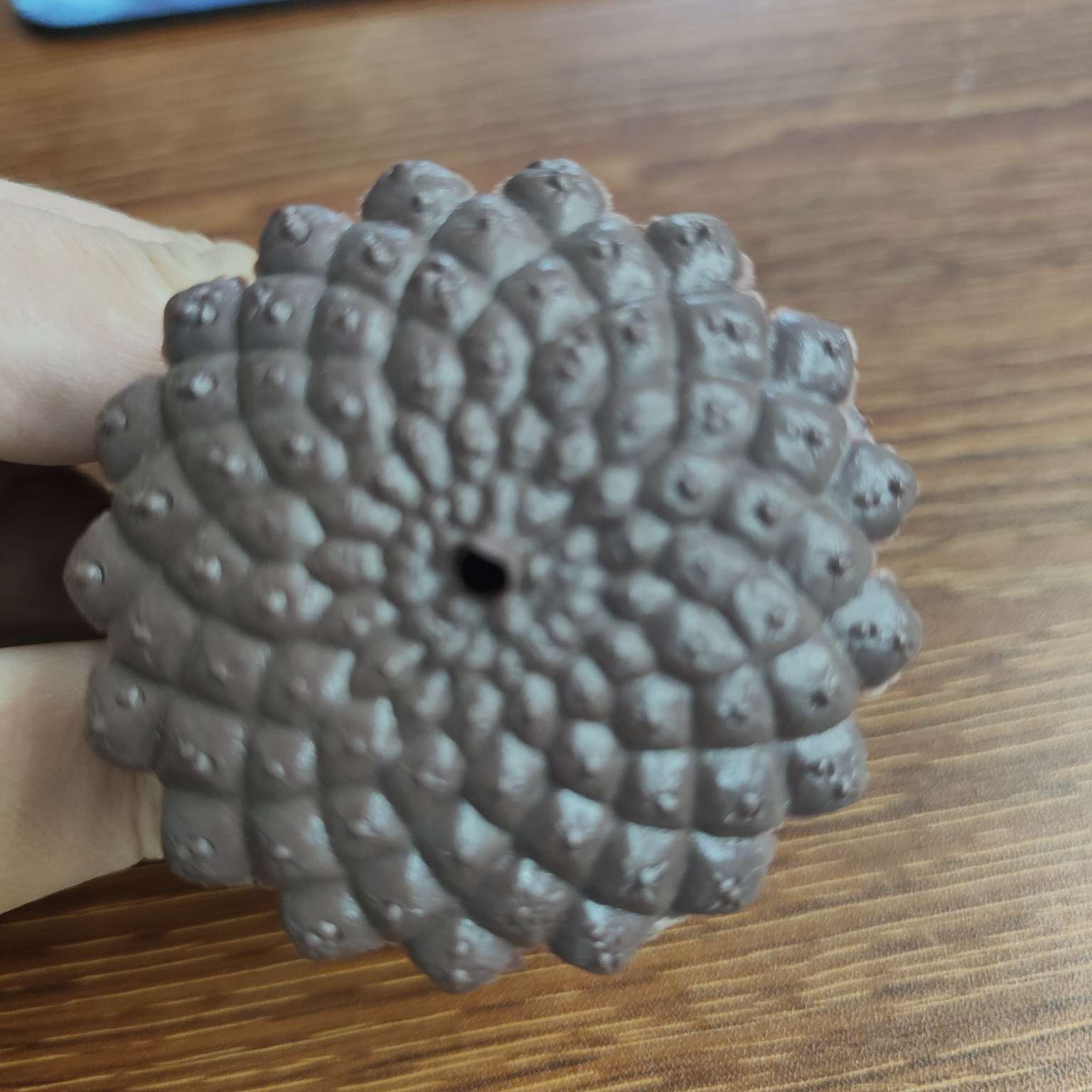 塑料仿真松果假花配件圣诞PE装饰7.5CM详情图6