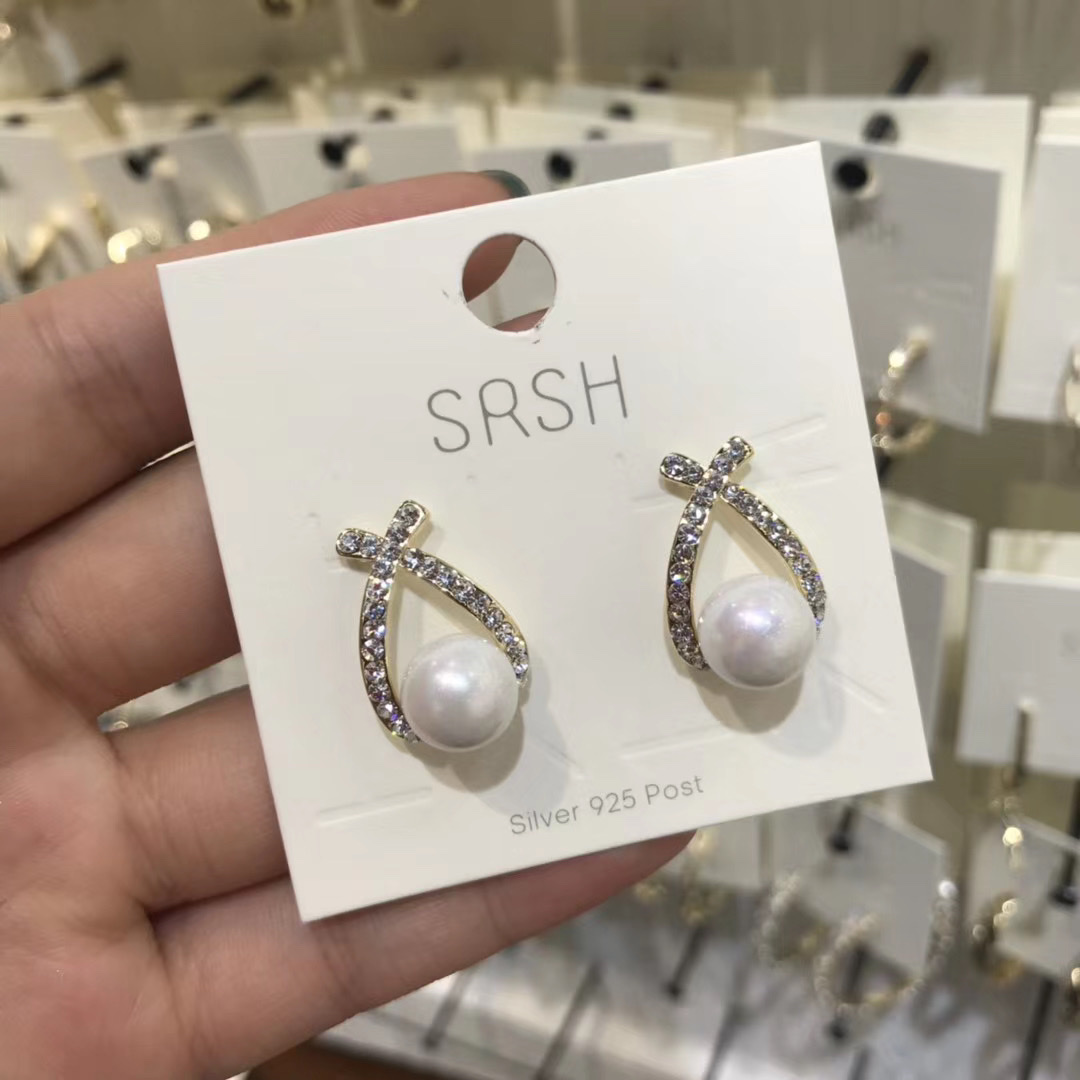 f Korean Style 925 sterling silver Earrings for Women's Fashion 2021 New cat's eye stone Stud Earrings for women's summer style retro earrings Item Picture