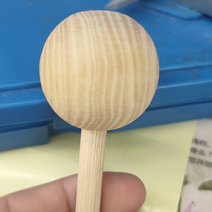 香薰木球带藤条杆