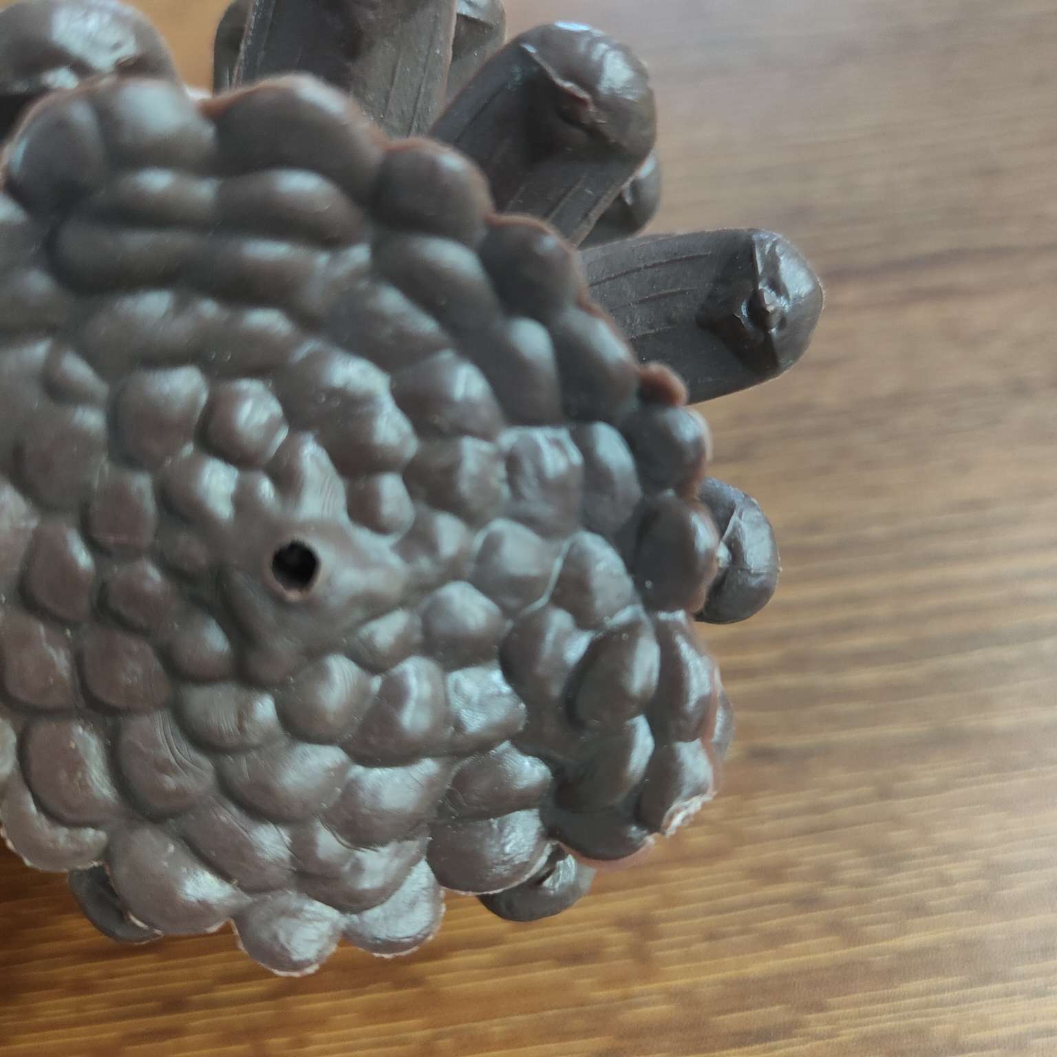 仿真大号塑料松果假花配件PE拍摄道具圣诞装饰摆件详情图9