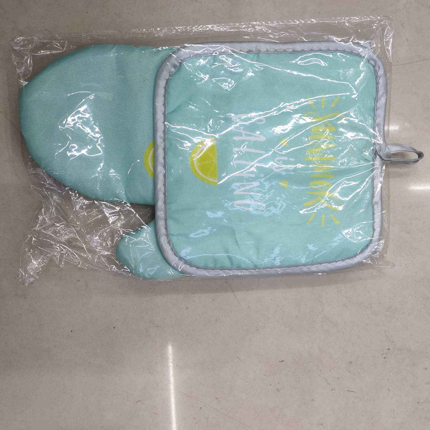印花微波炉 隔热 手套两件套产品图