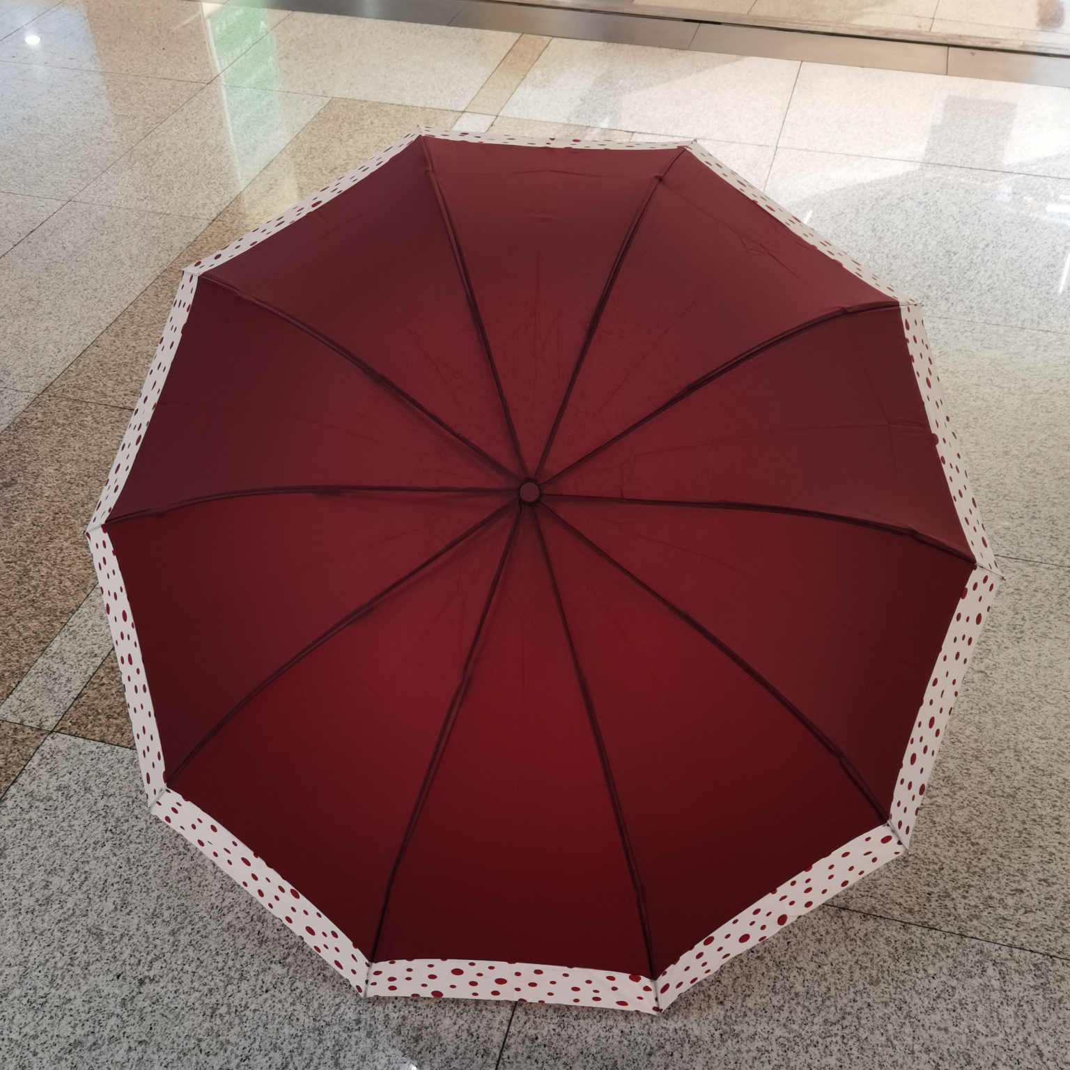 Triple fold the umbrella