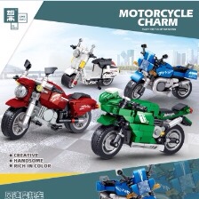 QL0725-0728  摩托车系列，4款混装一展示盒4小盒