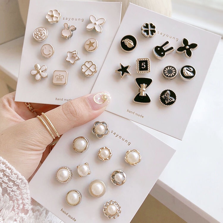 Anti-slip button pin Button pin fastening dress skirt waist button pin brooch accessory women's all-purpose button