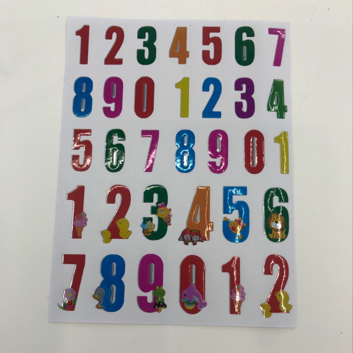 幼儿园奖励贴纸大数字粘贴红花瓣老师用心形表扬贴画小学生儿童奖字产品图