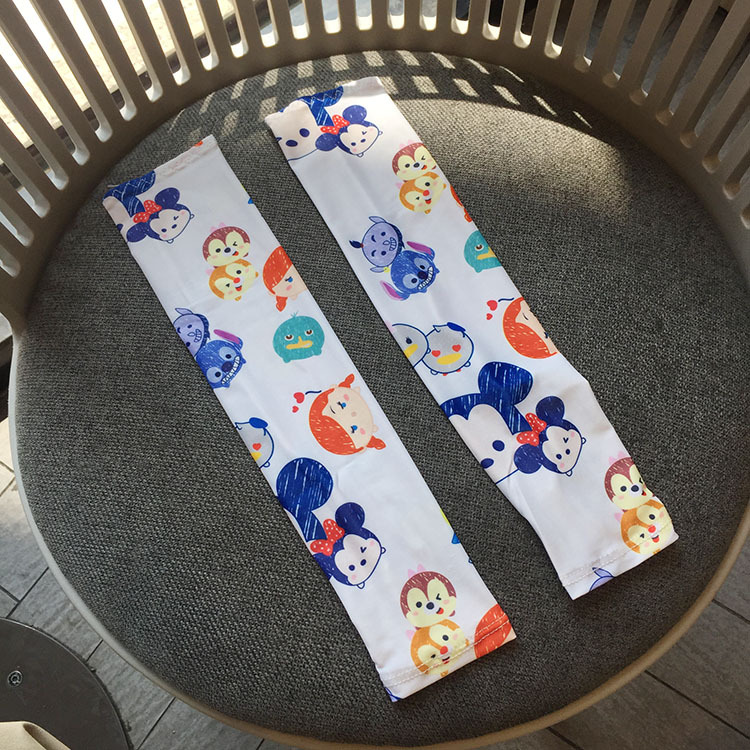 可爱卡通儿童薄款冰袖韩国女童男童冰丝袖套驱蚊防蚊冰袖20