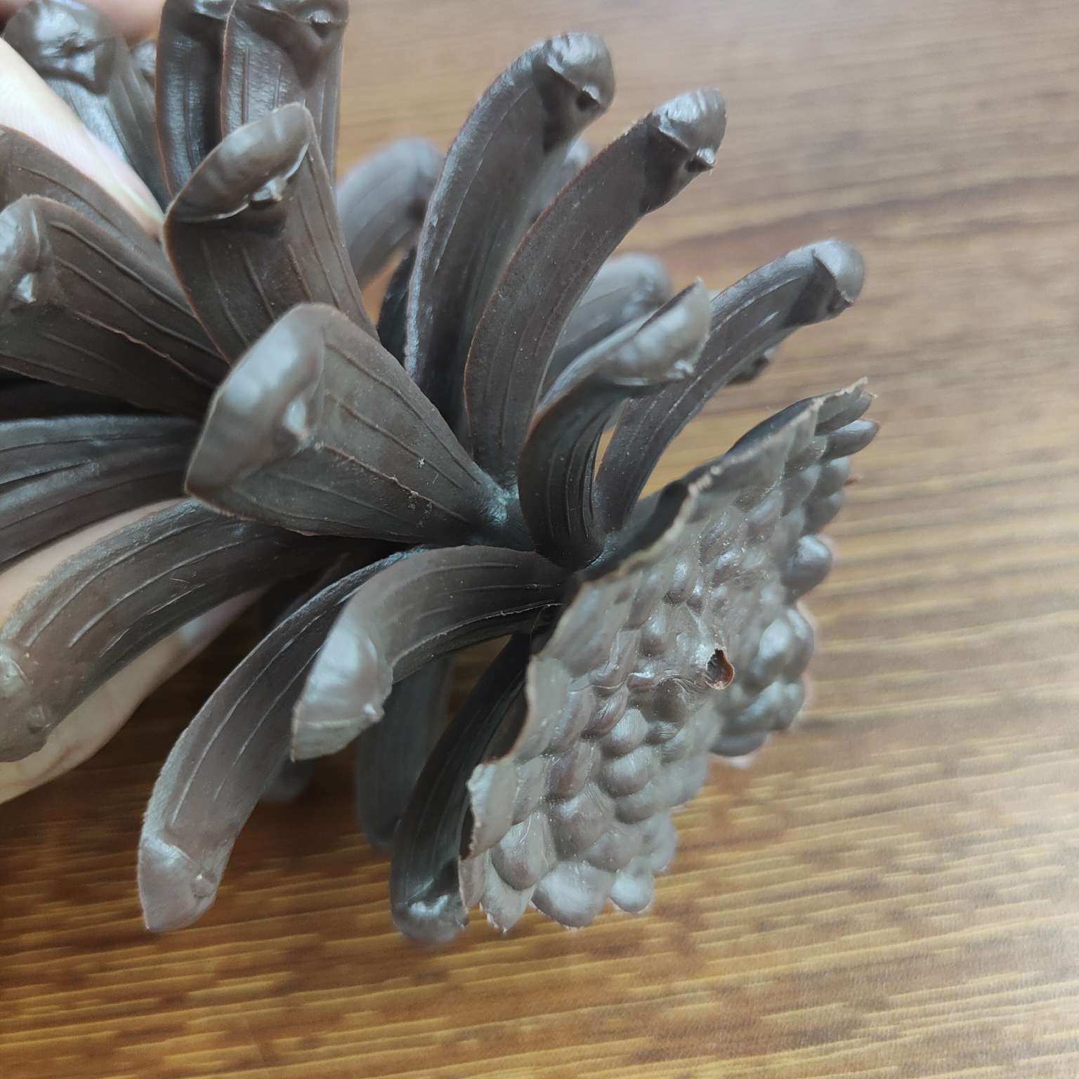 仿真大号塑料松果假花配件PE拍摄道具圣诞装饰摆件详情图15