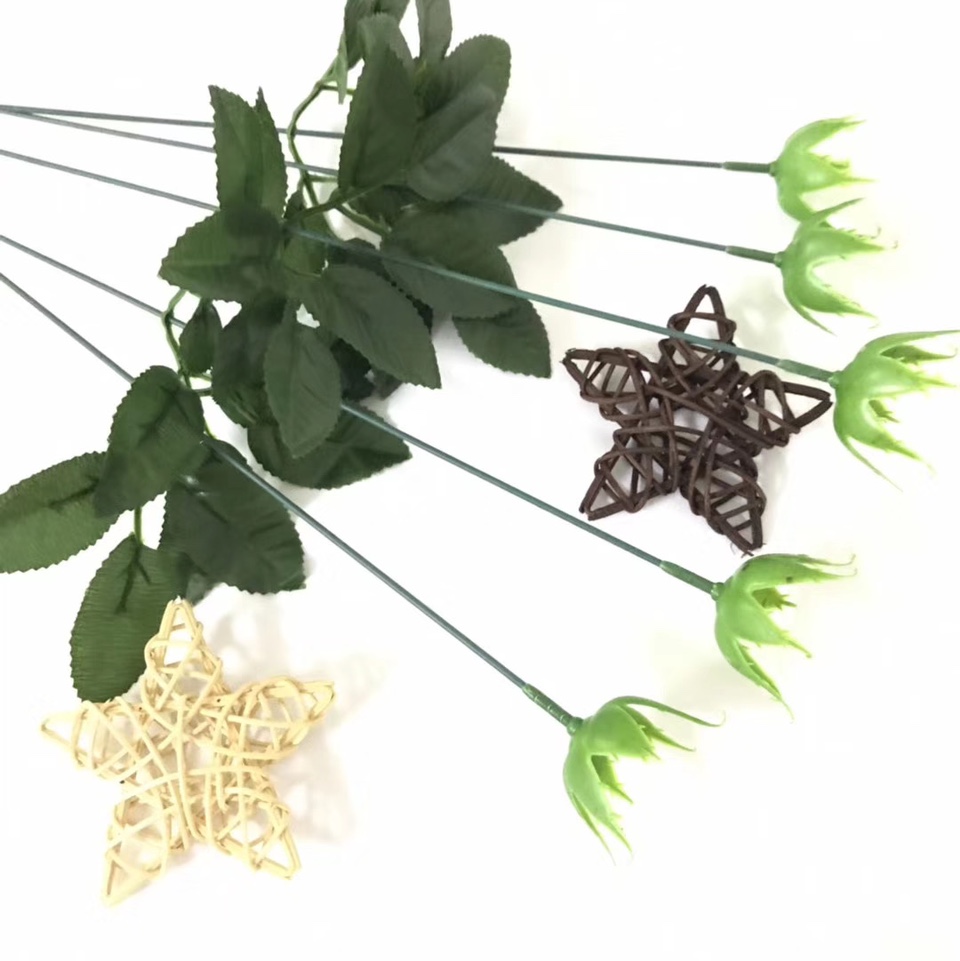 仿真花材料，仿真香皂玫瑰花杆