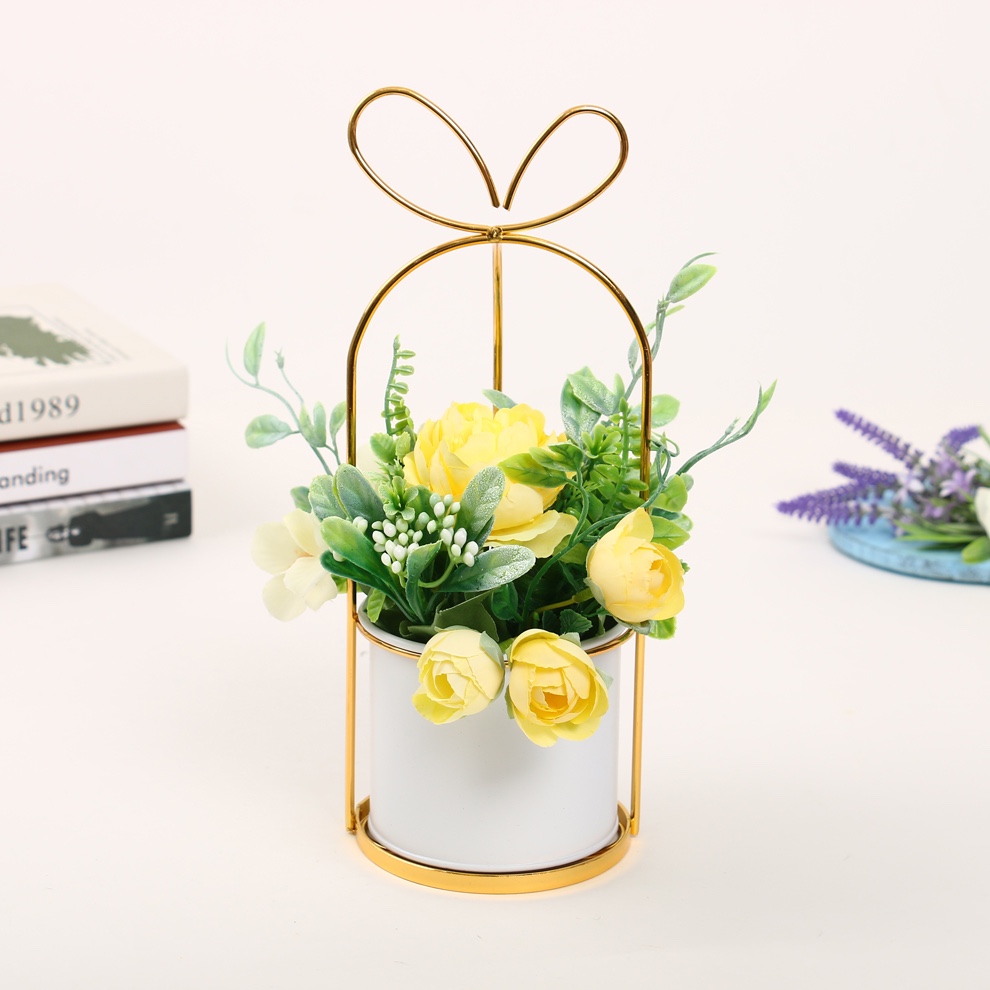 New iron frame artificial flower ornaments Item Picture