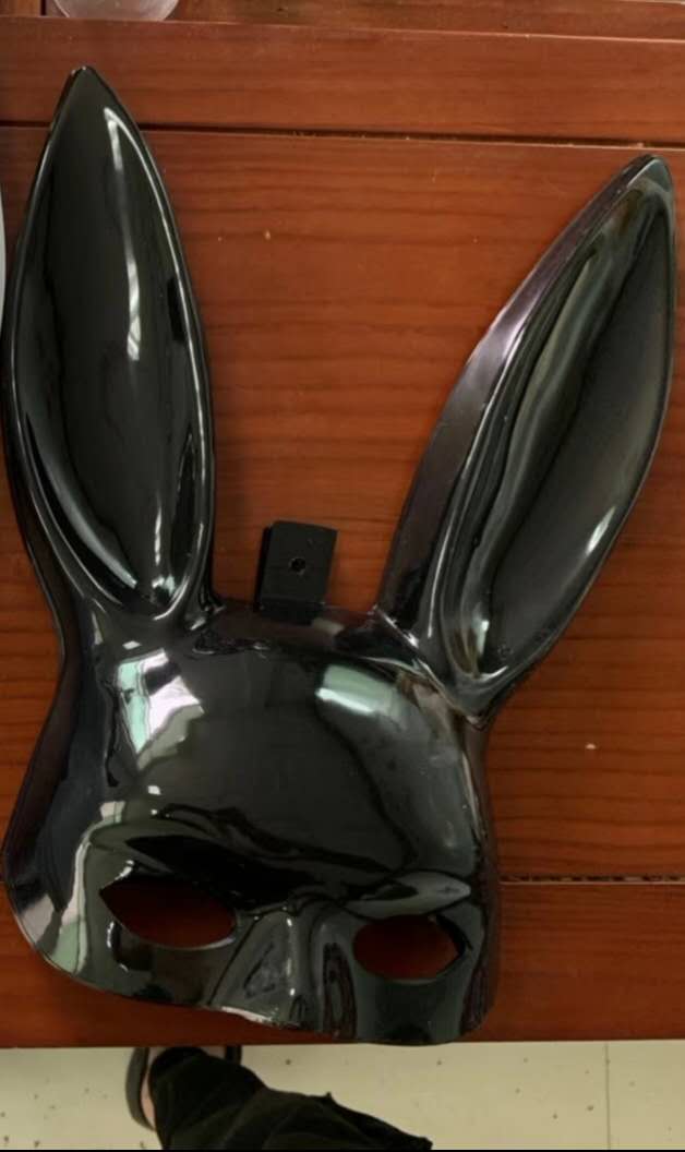 万圣节复活节狂欢节PVC兔子面具详情图2