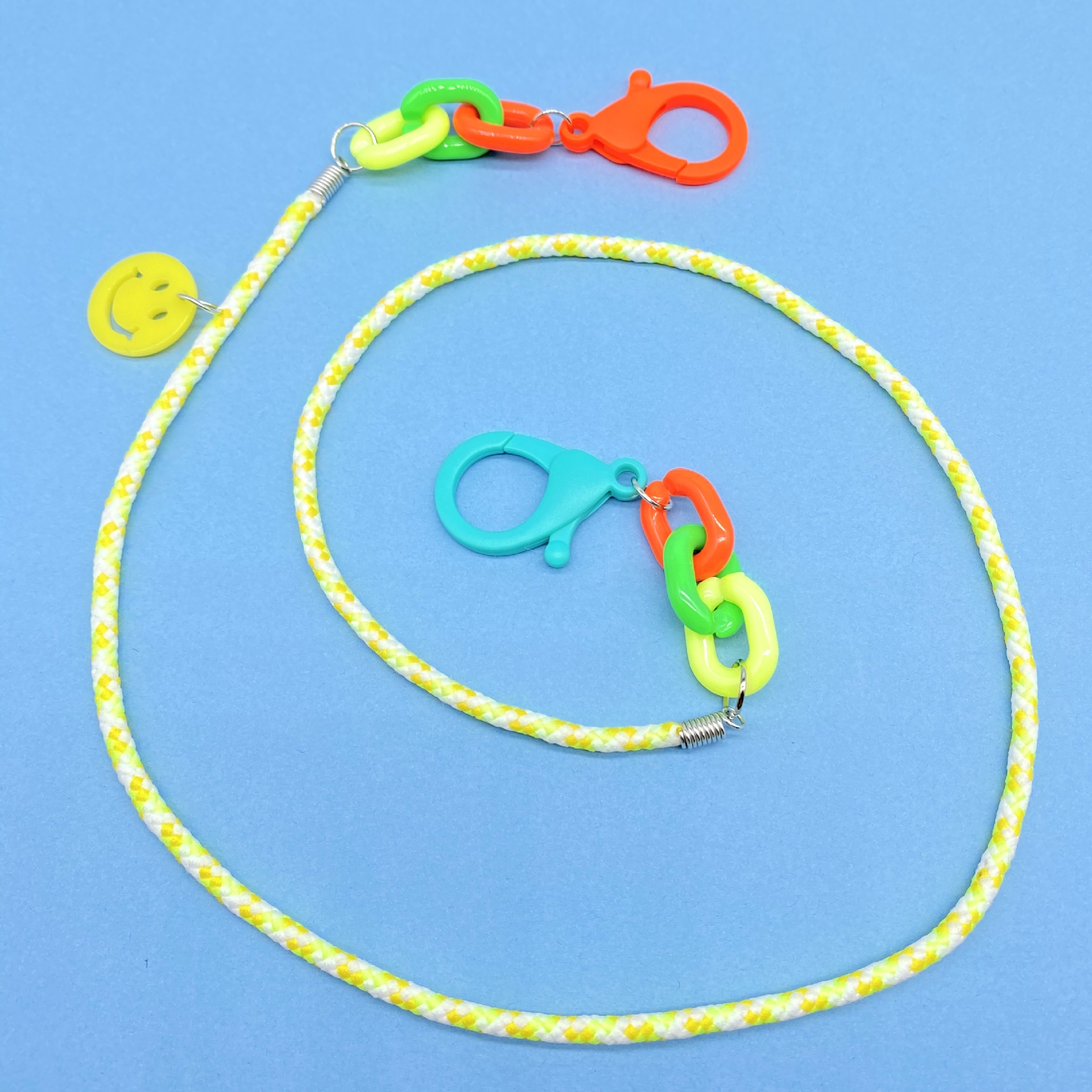 厂家直供韩版儿童成人简约时尚彩色可定制防丢挂脖口罩眼镜挂绳